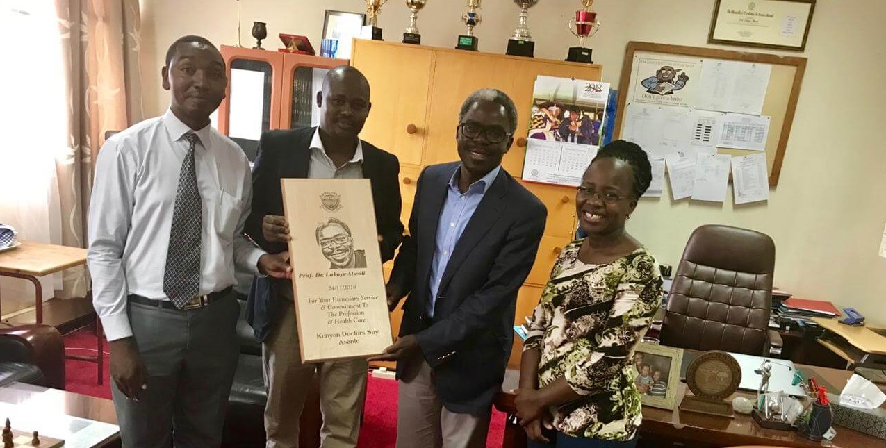 Prof. Lukoye Atwoli honoured